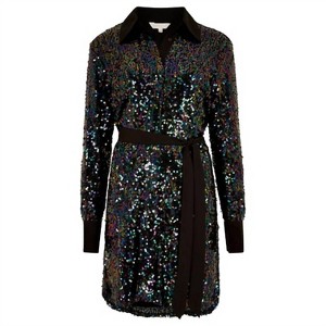 Women's sequin contrast - APRICOT - 1 of 2