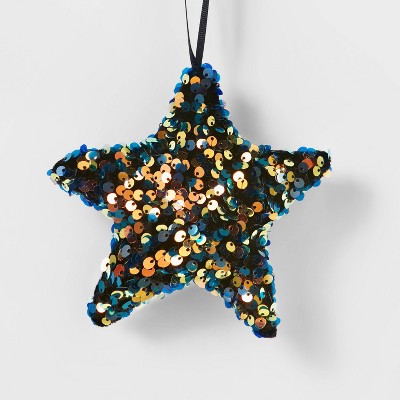 Sequin Star Christmas Tree Ornament Iridescent - Wondershop™