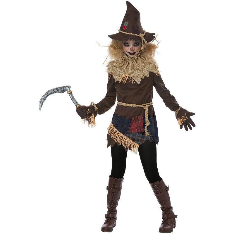 California Costumes Creepy Scarecrow Tween Costume, Large, 1 of 4