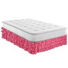 Legacy Decor Bed Skirt Tiered Dust Ruffle 100% Brushed Microfiber with 14"  Drop - 3 of 4