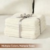 White Warm Blanket with Breathable and Soft for Couch and Bed - 3 of 4