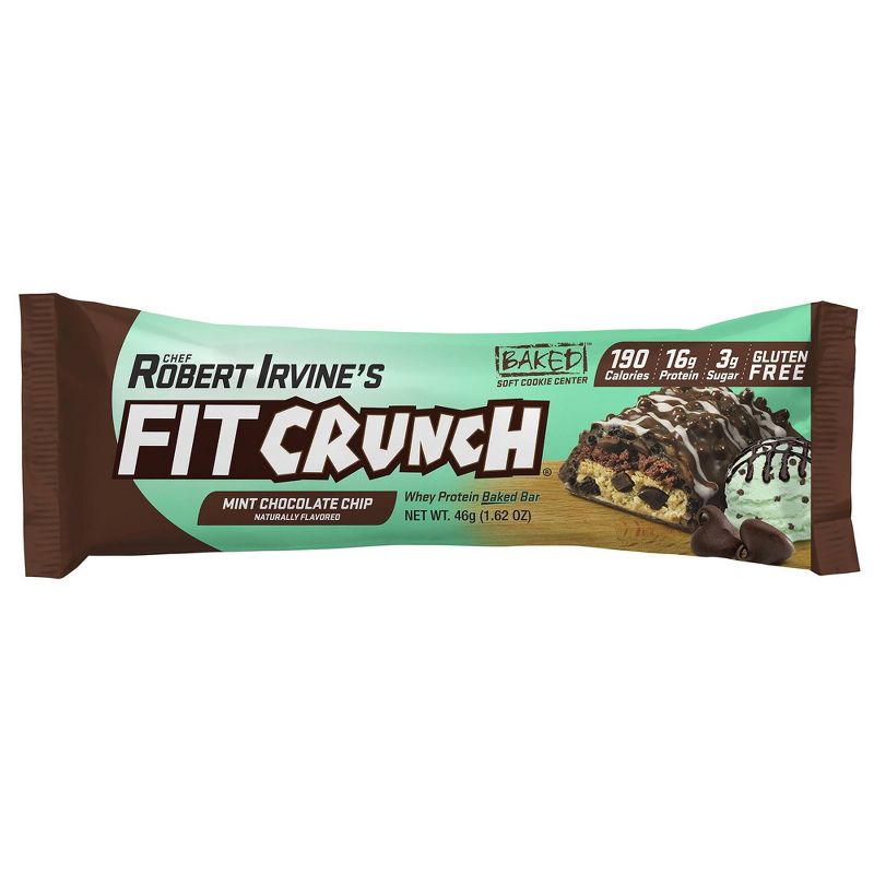 FITCRUNCH Mint Chocolate Chip Baked Snack Bar, 5 of 6