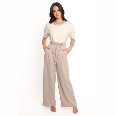 Petal and Pup Orlana Embellished Neck Short Sleeve Sweater