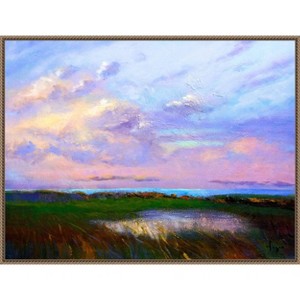Amanti Art Heart by Dorothy Fagan Canvas Wall Art Print Framed 30 x 23-in. - 1 of 4