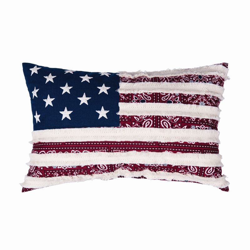 C&F Home Star Stripe Pillow, 1 of 4