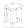 Furinno Mid-Century Sofa Side End Table W/Drawer & Open Storage Shelf,Rustic Oak - 4 of 4