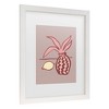 Trademark Fine Art - Pictufy Studio  Pink Lemon Matted Framed Art - 3 of 4