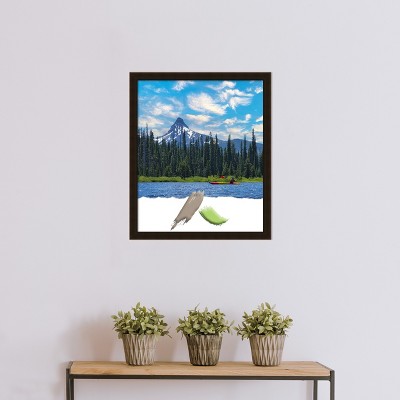 Espresso Brown Satin Wood Single Photo Frame 26" x 22"