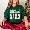 Deck the Halls Block Distressed - Women's Graphic Sweatshirt - 3 of 4