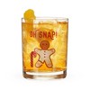 Blush Oh Snap Rock Glass, Holiday Lowball Glass for Cocktails, Whiskey, Old Fashioned, Margarita, Decorative Holiday Glassware, 12 oz, Set of 1 - 2 of 2