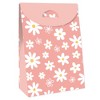 Big Dot of Happiness Pink Daisy Flowers - Floral Gift Favor Bags - Party Goodie Boxes - Set of 12 - 3 of 4