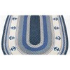 Earth Rugs Rustic Nautical Anchor Oval Patch Tread 4'x6' Durable Jute Accent - 2 of 3
