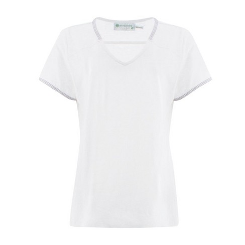 Aventura Clothing Womens Relaxed Fit Short Sleeve Sweetheart T Shirt White Medium Target