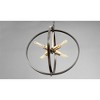 Progress Lighting, Swing Collection, 4-Light Medium Pendant, Antique Bronze Finish, Vintage Brass Candle Holders - 3 of 4