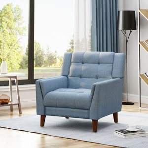NicBex Accent Chair Lounge Chair Arm Chair Hand Crafted Comfy Chair For Living Room, Reading Room, Bedroom - 1 of 4
