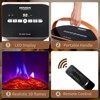Karl Home 1500-Watt Portable Electric Space Heater with 3D Flame and Handle - 3 of 4