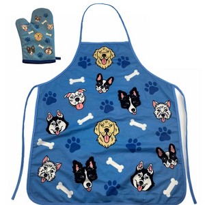 Dogs and Bones Funny Pet Dog Rescue Puppy Animal Lover Graphic Novelty Kitchen Accessories - Crazy Dog Bakeware - 1 of 4