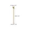 Unique Bargains Brass DIY Craft Jewelry Making Round Ball Head Pins 200 Pcs - 2 of 4