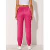 INSPIRE CHIC Women's Satin Drawstring Elastic High Waist Shiny Silky Cargo Pants - 4 of 4