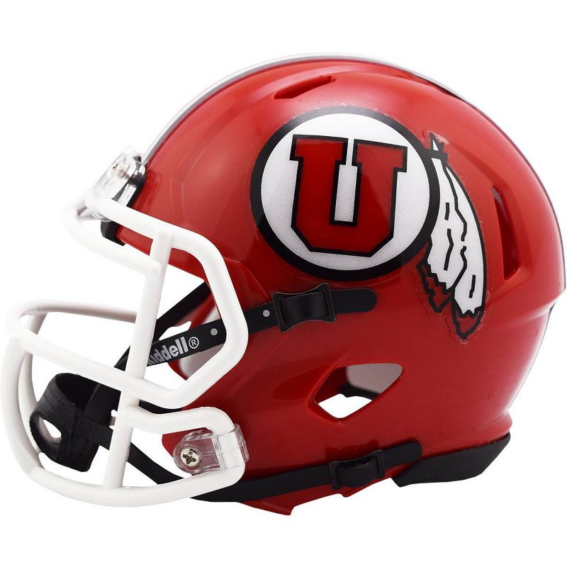 NCAA Utah Utes Red Speed Mini Helmet, 3 of 4