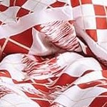 red and white grid
