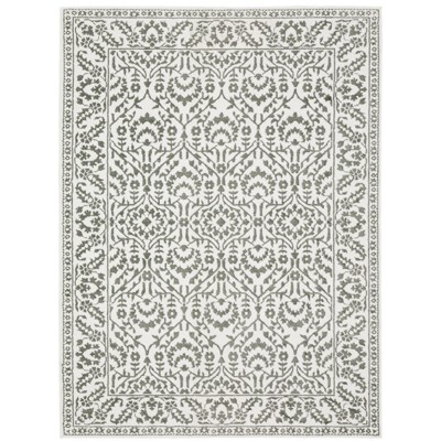 Oriental Weavers Montecito 2062H Grey/ White Indoor Area Rug - 3'3" x 5'