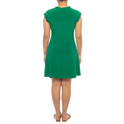 Tiana B. - Solid Jersey Ruffled Dress - Green - M : Target