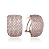 Guili Sterling Silver Rhodium Plated Square Earrings with CZ Stones – A Radiant Pair Blending Modern Style and Classic Elegance - 3 of 3