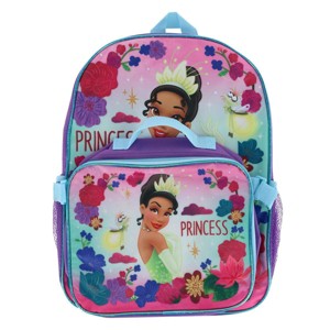 CTM Girls 16 inch Princess Tiana Backpack and Lunchbag Set - 1 of 4
