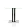 Niessa Contemporary End Table White/Dark Gray/Chrome - HOMES: Inside + Out - 4 of 4