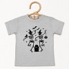 Two Skeletons Dancing Grave - Youth Short Sleeve Graphic T-Shirt and Toddler Short Sleeve Graphic T-Shirt - 2 of 3