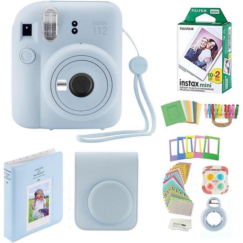 Fujifilm Instax Mini 12 Instant Camera with Case 20 Fujifilm Prints Decoration Stickers Frames Photo Album and More Accessories, 1 of 8