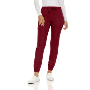 Medichic Women's Seven Pocket Cargo Scrub Pants Joggers with 4-Way Stretch - 1 of 4
