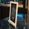 Emma and Oliver Rustic Vintage Tabletop or Wall Hanging Chalkboard with Magnetic Surface and Folding Legs - 4 of 4