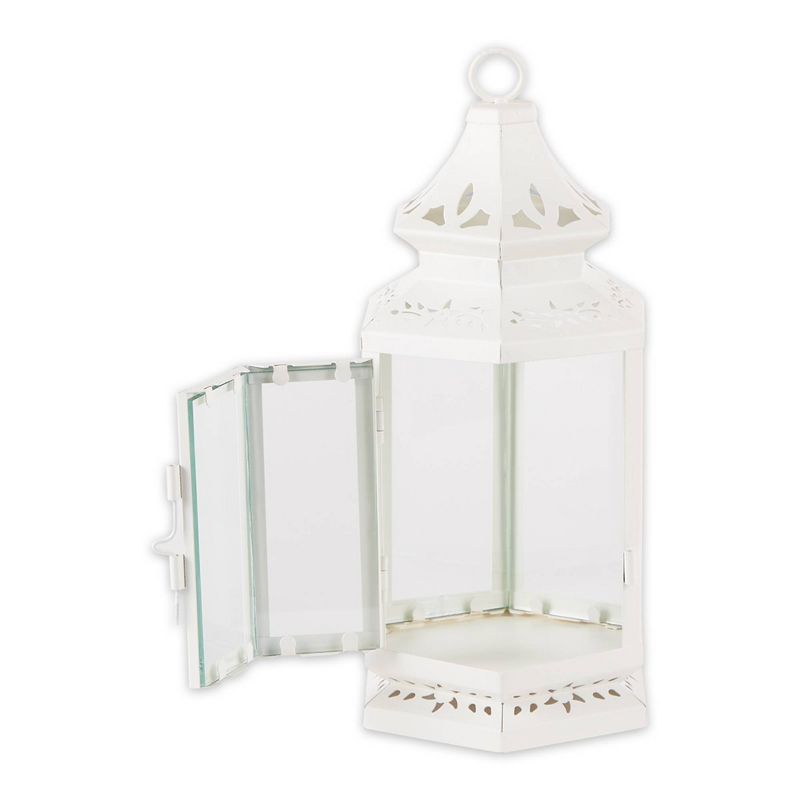 Iron Victorian Outdoor Lantern White - Zingz & Thingz, 2 of 5