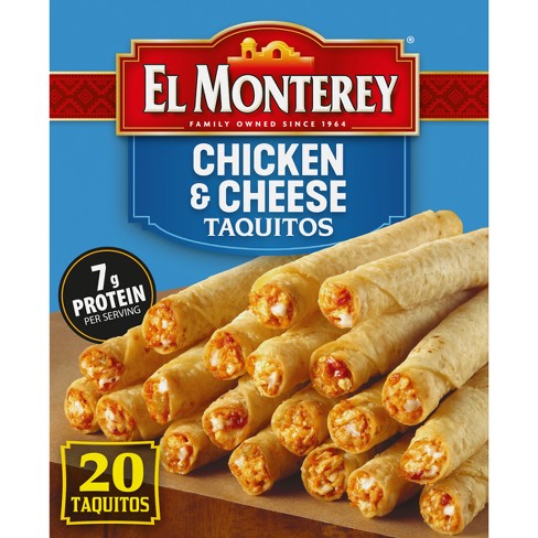 El Monterey Frozen Chicken And Cheese Taquitos - 20oz/20ct : Target
