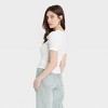 Women's Slim Fit Short Sleeve Scoop Neck T-Shirt - Universal Thread™ - 2 of 3