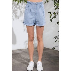 Women's Paperbag Jean Short - Aaron & Amber - 1 of 4