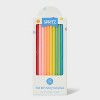 Neon Rainbow Tall Birthday Candles 12ct - Spritz™ - 3 of 3