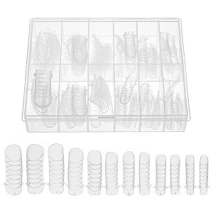 Unique Bargains Scale Faux Crystal Extension Fake Nails 120 Pcs - 1 of 4