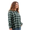 Aventura Clothing Women's Ilex Long Sleeve Split Neck Blouse - Green Gables, Size Small - 3 of 4