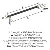 Amerock Overton Split Finish Cabinet or Drawer Pull - 2 of 3