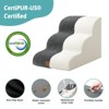 Cozy Kiss PetSafe Curved Dog Stairs – Foam Ramp for Small Pets, Non-Slip Ladder for Bed & Sofa with Waterproof Cover - 4 of 4
