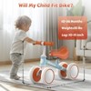 Allobebe 4-Wheel Baby Balance Bike with Adjustable Seat Mint Green - 4 of 4