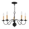 Livex Lighting Heritage 5 - Light Chandelier in  Black - 3 of 4