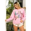 Clearlove Women Casual Letter Sweatshirts Crewneck Long Sleeve Pullover Top - 3 of 4