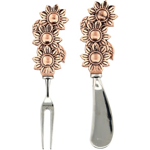 Pavilion Gift Company Floral - Charcuterie 2 Piece Utensil Set - Kitchen Utensil Sets