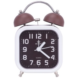 REGALWOVEN Analog Battery Powered Metal Alarm Alarm Clock 3.5"L x 2.2"W x 5.5"H 1 Pc - 1 of 4