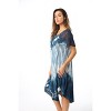 Riviera Sun Tie Dye Summer Dress with Raglan Eyelet Sleeve & Embroidery - 3 of 3