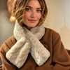 Anna-Kaci Soft Plush Faux Fur Scarf with Cozy Slip Through Design 31.5×5 Inches - 3 of 3
